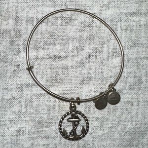 Alex & Ani Silver Anchor Bracelet